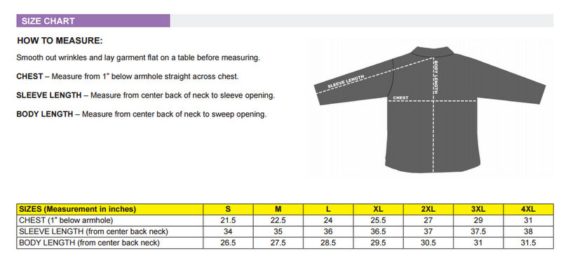 size chart size chart