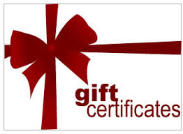 GIFT CERTIFICATE gift certificate