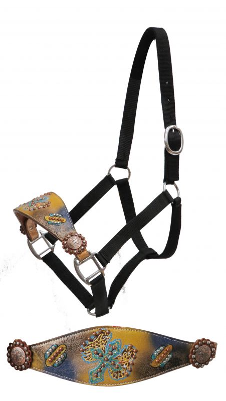 Full Size painted cross bronc halter- Full Size painted cross bronc halter