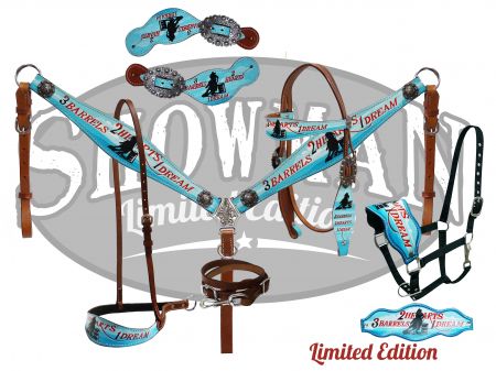 LIMITED EDITION 5 Piece "3 Barrels, 2 Hearts, 1 Dream" tack set- LIMITED EDITION 5 Piece 3 Barrels, 2 Hearts, 1 Dream tack set