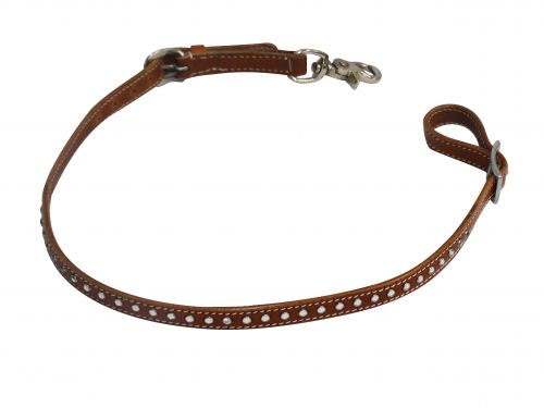 Crystal studded wither strap with scissor snap-Crystal studded wither strap with scissor snap