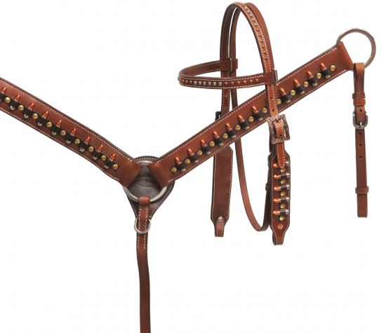 " Ammo Belt" Headstall and breast collar set- Ammo Belt Headstall and breast collar set