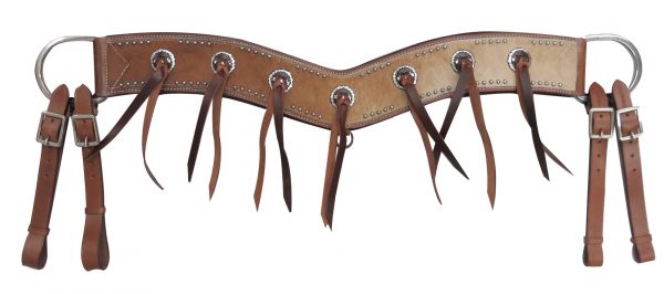 3.5" wide hair-on cowhide tripping collar-3.5 wide hair-on cowhide tripping collar