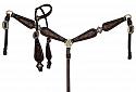Klassy Cowgirl Argentina Cow Leather Wither Strap with motif overlay.