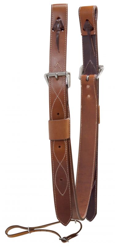 2" wide leather back cinch with roller buckles- 2 wide leather back cinch with roller buckles