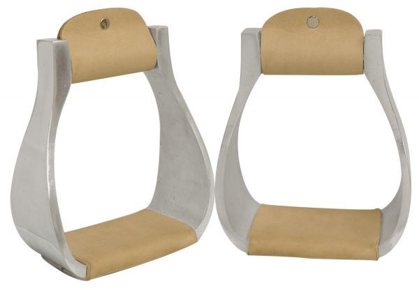 Light weight polished aluminum stirrups-Light weight polished aluminum stirrups