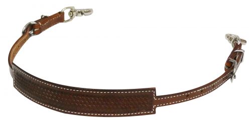 Basket weave tooled wither strap- Basket weave tooled wither strap