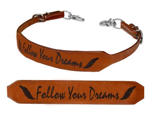 Follow Your Dreams branded wither strap-Follow Your Dreams branded wither strap