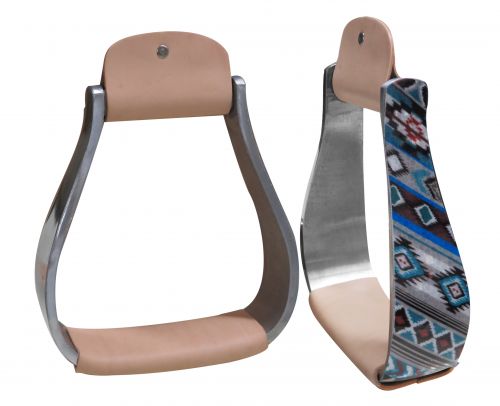 Holographic Navajo print stirrup-Holographic Navajo print stirrup