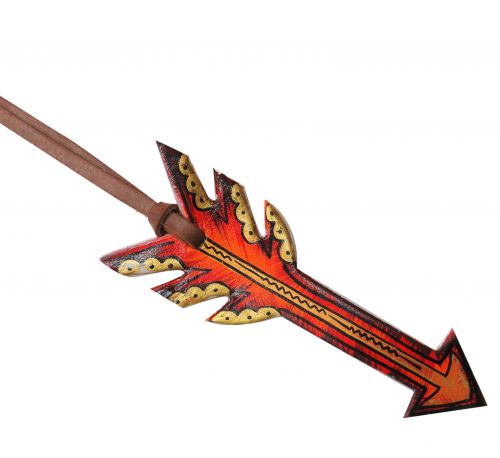 6.5" hand painted tie on saddle arrow-6.5 hand painted tie on saddle arrow
