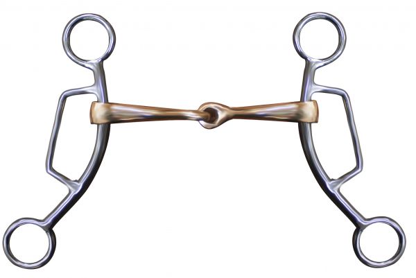 stainless steel sliding gag bit with 7" shanks-stainless steel sliding gag bit with 7 shanks