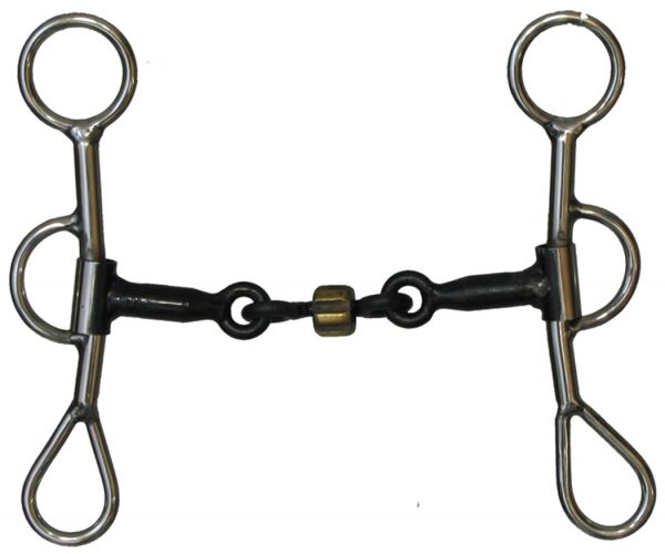 stainless steel Colt snaffle bit with 6" cheeks- stainless steel Colt snaffle bit with 6 cheeks