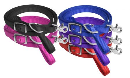 96" x 5/8" Premium nylon contest rein-96 x 5/8 Premium nylon contest rein