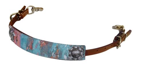 Copper patina print wither strap- Copper patina print wither strap