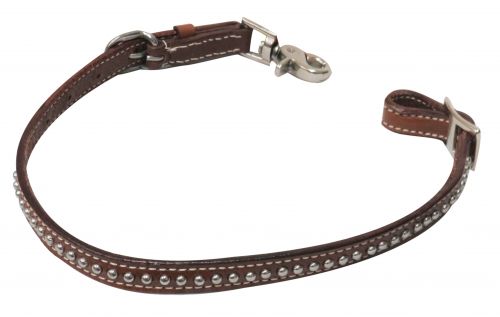 PONY Studded leather wither strap with scissor snap end- PONY Studded leather wither strap with scissor snap end