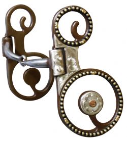 Antique Brown Snaffle Bit-Antique Brown Snaffle Bit