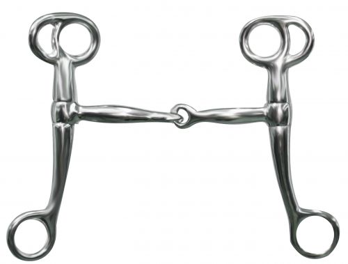 chrome plated tom thumb bit with 6.25" cheeks-chrome plated tom thumb bit with 6.25 cheeks