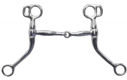 chrome plated long shank tom thumb bit with 7.25" cheeks-chrome plated long shank tom thumb bit with 7.25 cheeks
