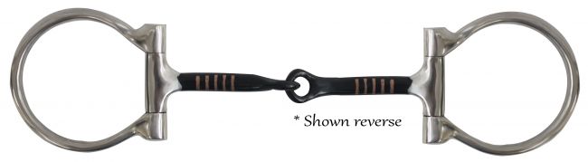 stainless steel D-ring 5" sweet iron mouth bit with copper inlays-stainless steel D-ring 5 sweet iron mouth bit with copper inlays