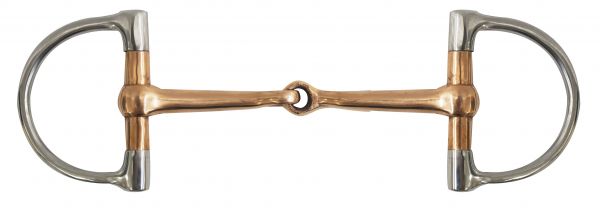 5" copper snaffle D ring bit- 5 copper snaffle D ring bit