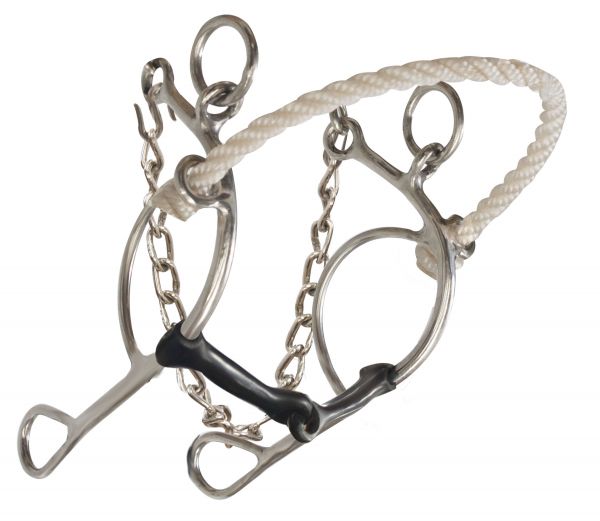 stainless steel, rope nose combination but with broken sweet iron mouth-stainless steel, rope nose combination but with broken sweet iron mouth