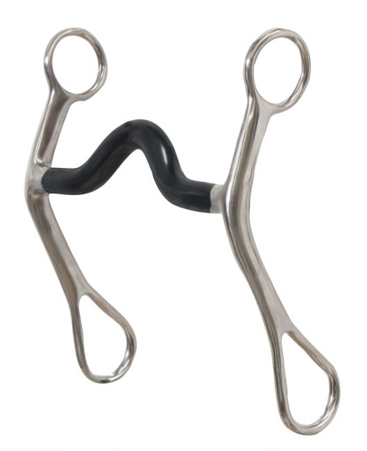 stainless steel curb bit with 5" sweet iron medium port mouth piece- stainless steel curb bit with 5 sweet iron medium port mouth piece