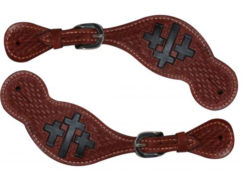 Ladies size cross design spur straps- Ladies size cross design spur straps