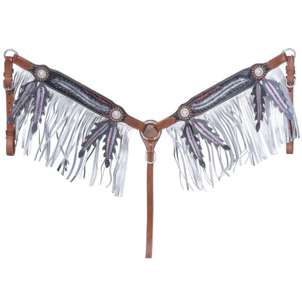 Zane Collection Breastcollar with Fringe-Zane Collection Breastcollar with Fringe