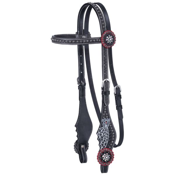 Black Widow Collection Browband Headstall-Black Widow Collection Browband Headstall