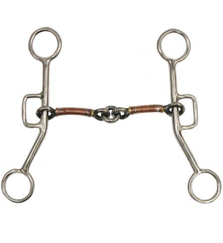 stainless steel sliding gag bit with 6.75" cheeks- stainless steel sliding gag bit with 6.75 cheeks