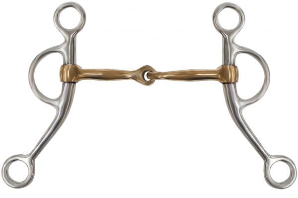 stainless steel tom thumb bit with 7.25" cheeks- stainless steel tom thumb bit with 7.25 cheeks