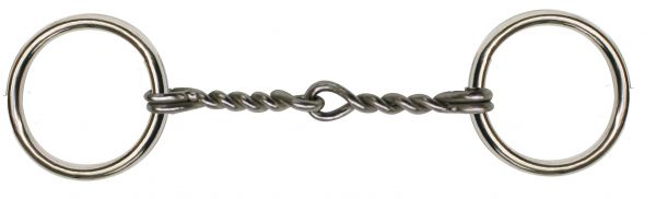 Chrome Plated O-ring Pony bit with twisted broken mouth piece- Chrome Plated O-ring Pony bit with twisted broken mouth piece