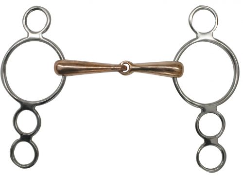 stainless steel four ring wonder bit with 7.5" cheeks- stainless steel four ring wonder bit with 7.5 cheeks