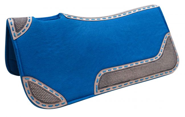 32" x 31" x 1" Turquoise blended felt saddle pad- 32 x 31 x 1 Turquoise blended felt saddle pad