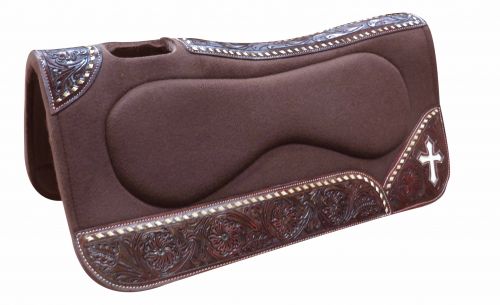 31" x 32" x 1" Brown felt built up saddle pad-31 x 32 x 1 Brown felt built up saddle pad
