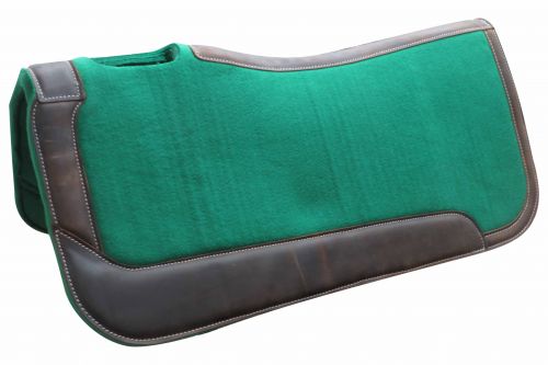 31" x 32" x 1" Green felt saddle pad-31 x 32 x 1 Green felt saddle pad