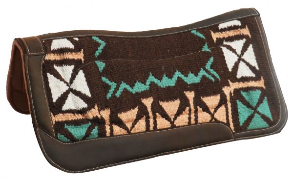 34" X 36" Memory felt saddle pad with woven top-34 X 36 Memory felt saddle pad with woven top