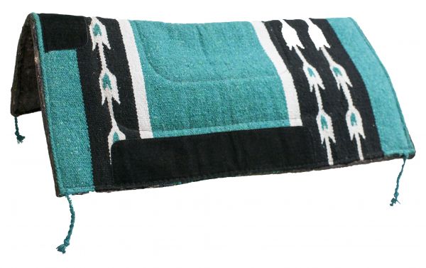 32" x 32" Woven Acrylic Top Saddle Pad with Arrow Design and Felt Bottom-32 x 32 Woven Acrylic Top Saddle Pad with Arrow Design and Felt Bottom