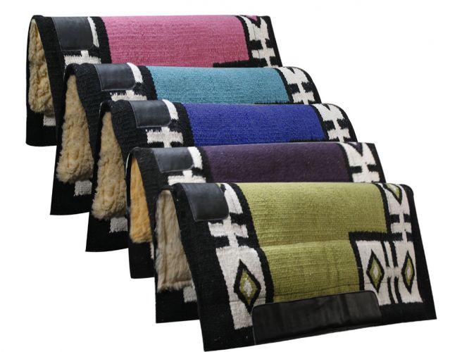32 x 34 Economy Cutter Style Saddle Pad with Diamond Pattern- 32 x 34 Economy Cutter Style Saddle Pad with Diamond Pattern