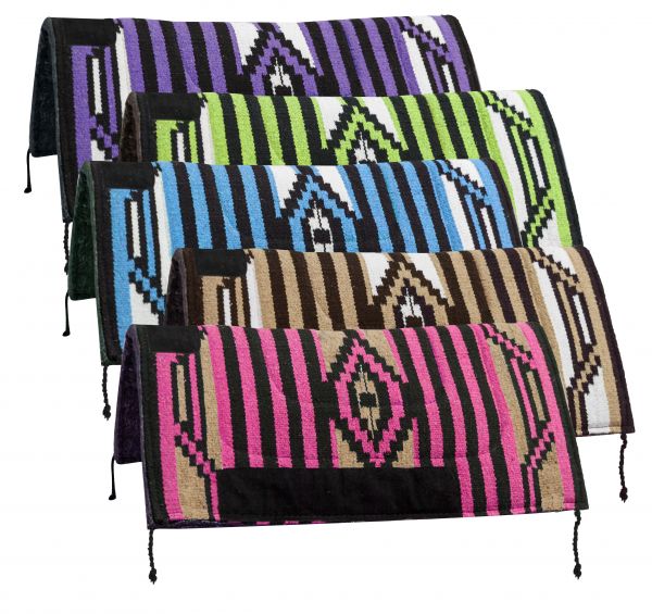32" x 32" Arcylic top saddle pad with Navajo design and 1" felt bottom-32 x 32 Arcylic top saddle pad with Navajo design and 1 felt bottom