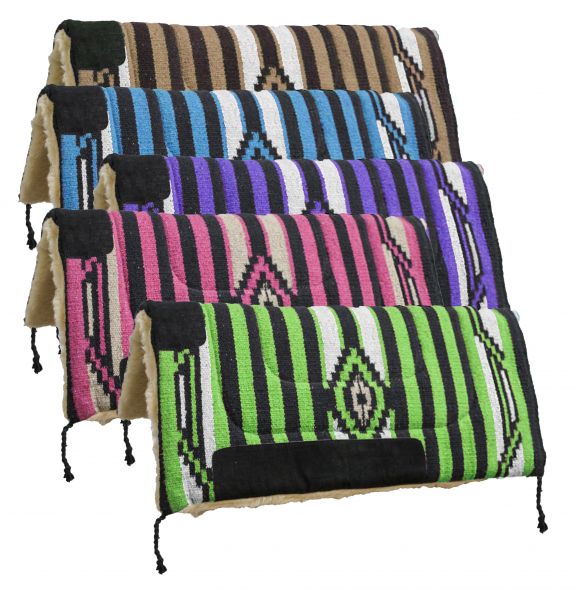 32" x 32" Acrylic top saddle pad with fleece bottom.-32 x 32 Acrylic top saddle pad with fleece bottom.