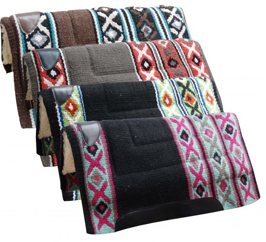 36" x 34" 100% woven wool top pad with fleece bottom- 36 x 34 100% woven wool top pad with fleece bottom