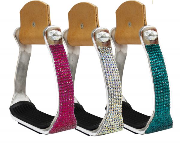 Crystal rhinestone stirrups-Crystal rhinestone stirrups
