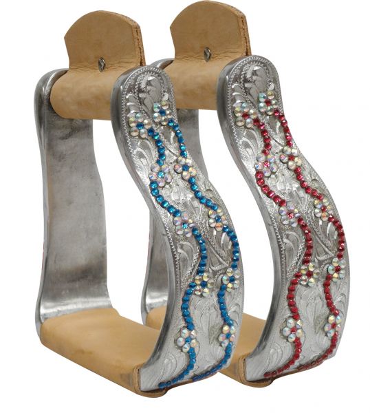 Crystal rhinestone stirrups- Crystal rhinestone stirrups