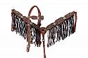 Hand painted arrow design headstall and breast collar