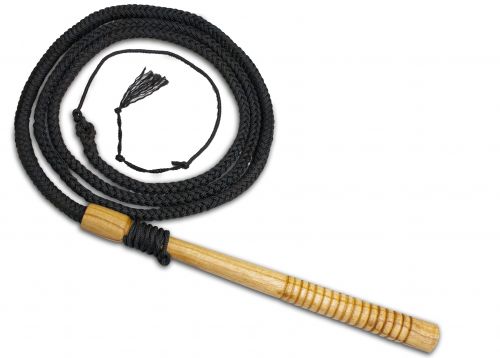 10ft Professional braided nylon bull whip with wooden handle-10ft Professional braided nylon bull whip with wooden handle