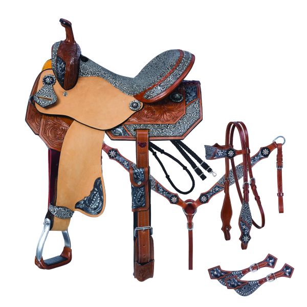 Silver Royal Jameson Collection 5 Piece Saddle Package-Silver Royal Jameson Collection 5 Piece Saddle Package