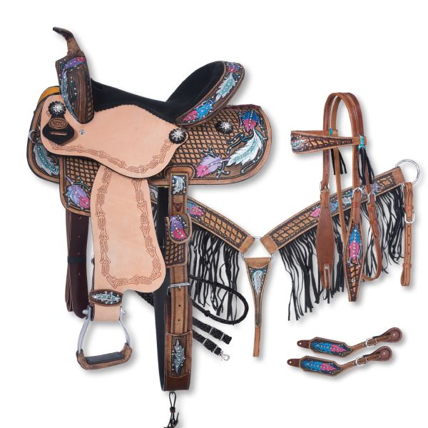 Silver Royal Delilah Collection 5 Piece Saddle Package-Silver Royal Delilah Collection 5 Piece Saddle Package