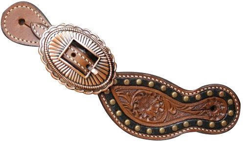 Showman ® Vintage Style Leather Spur Straps-Showman ® Vintage Style Leather Spur Straps