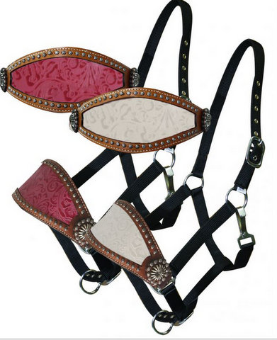 Filigree Print Inlay Bronc Halter- Filigree Print Inlay Bronc Halter